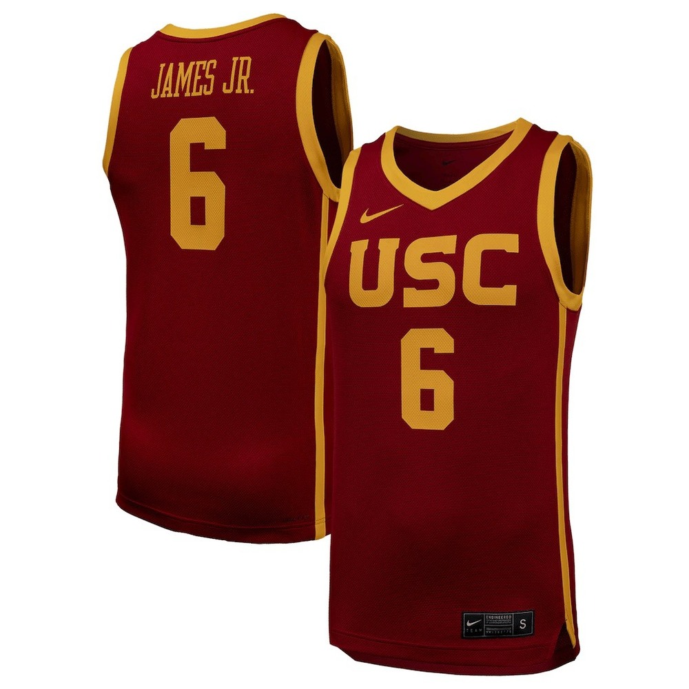 Nike USC Trojans Bronny James Jr 6‎ Basketball Jersey Mens Small Cardinal Red